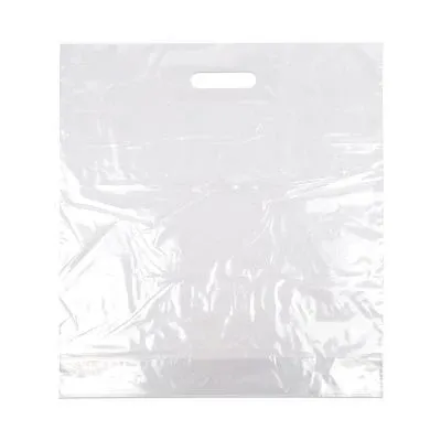 Plastic Carrier Bags 45x50+2x5cm Transparent