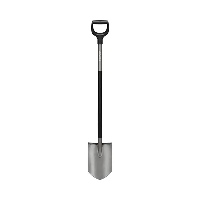 Fiskars Ergonomic Gärtnerspaten spitz, grau