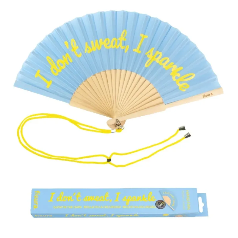GLOW IN THE DARK | Damen Handfächer 'I don't sweat'