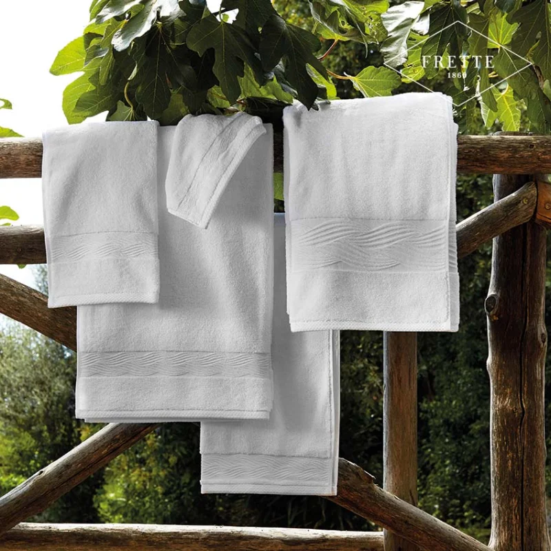 Telo Doccia Bordo Giada, 100x150cm - Frette