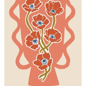 Große Wandbilder-Florale Minimalistische Illustration