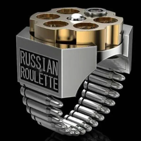 Russian Roulette Bullet-Shaped Self-Defense Ring - Image 0