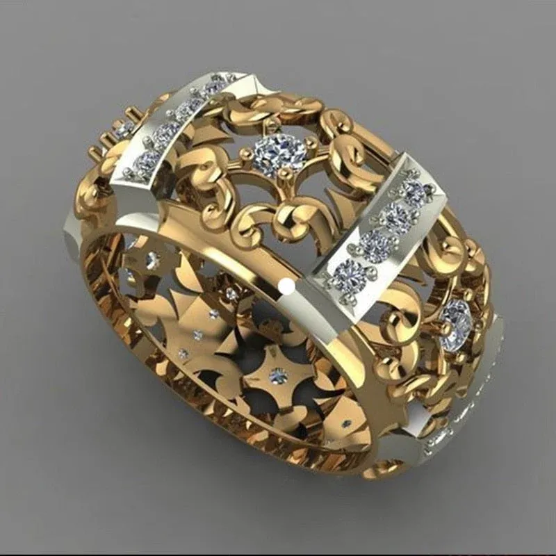 Geometric Ethnic Zircon Strength Ring - Image 0