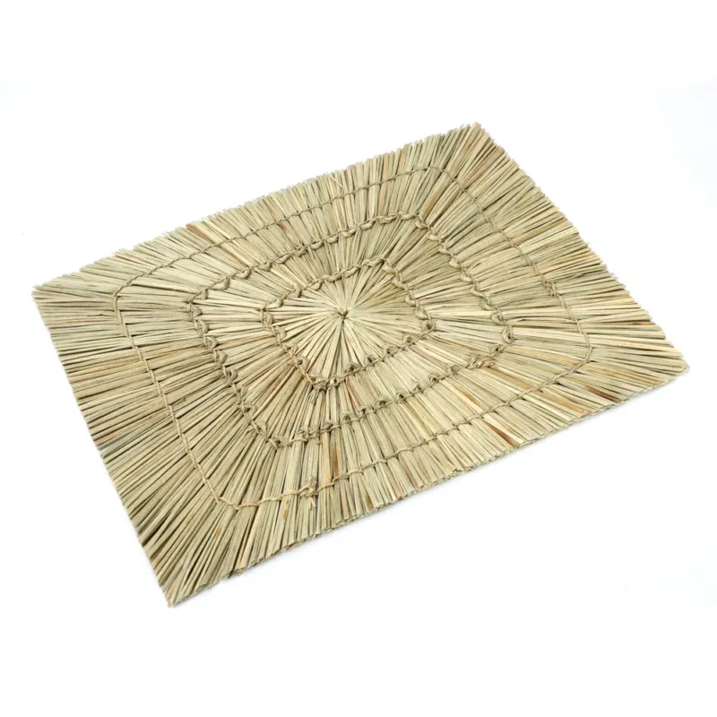 THE ALANG ALANG Placemat Rectangular-Natural top view