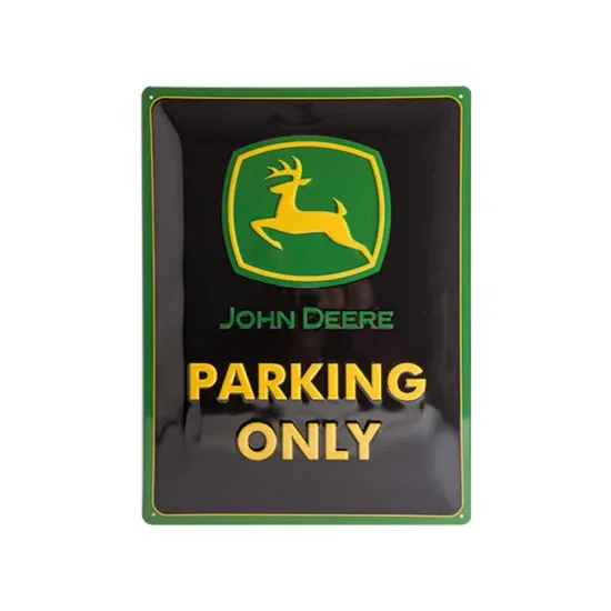 John Deere Blechschild 30 x 40 cm - Parking Only