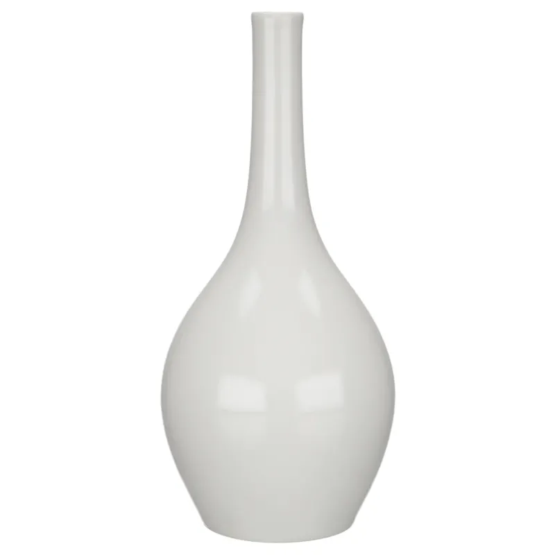 Vase groß Flaschenform weiß II.Wahl