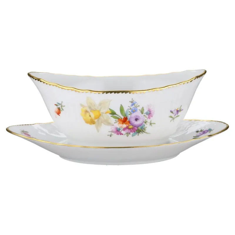 Sauciere mit Teller einteilig Modell 1651
