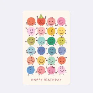 Mini Postkarten - Birthday Smilies