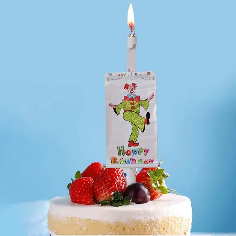 Whimsy Clown Surprise Party Cake Candles - Image 0