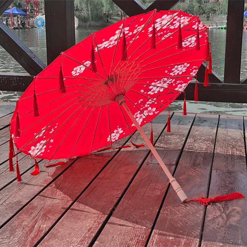 Bamboo Handmade Vintage Paper Umbrella - Image 0