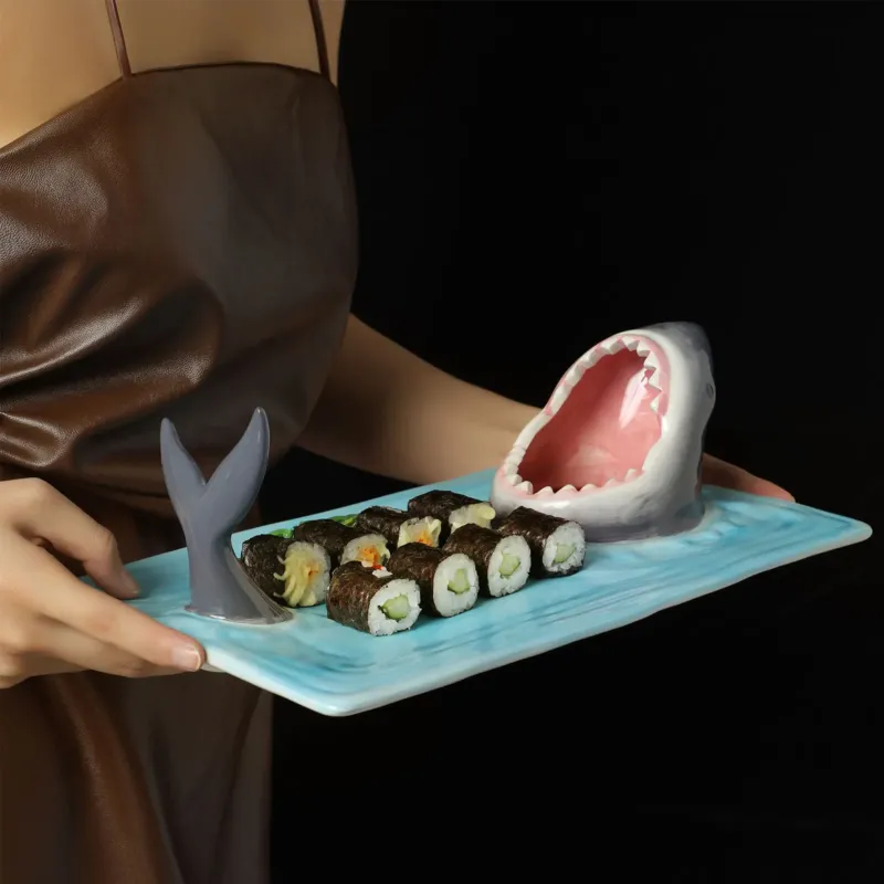 Shark Bite Sushi Serving Platter - Image 0