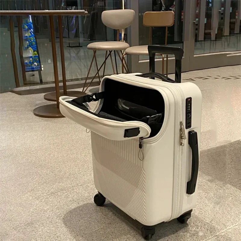 Front Load USB Smart Lightweight Nomad Travel Suitcase - Image 0