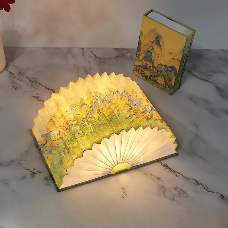 Story Teller Artistic Foldable Book Desk Night Lamp - Image 0