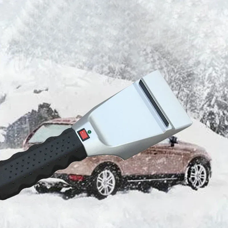 Warm Edge Electric Car Windshield Snow Scraper - Image 0