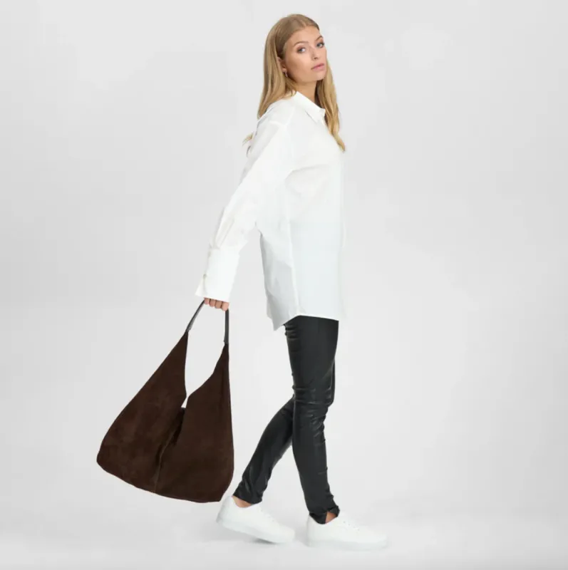 Shopper aus weichem Wildleder - Choko