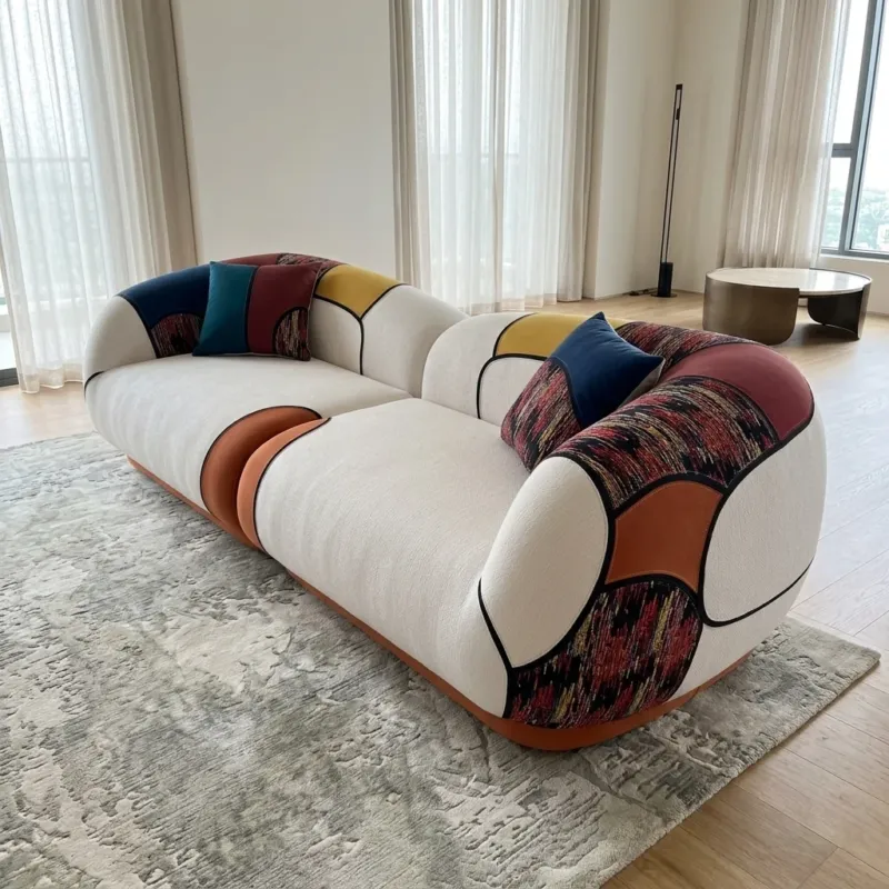 Every Color Patchwork Colorful Lounge Sofa