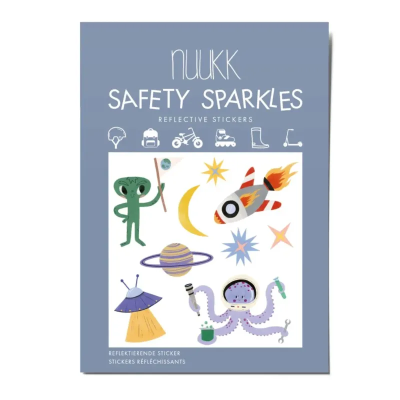 Reflektierende Sticker 'Safety Sparkles Space'
