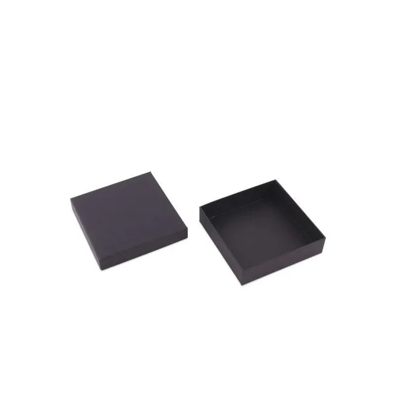 Kraft Gift Boxes with Lids 12x12x3cm Black