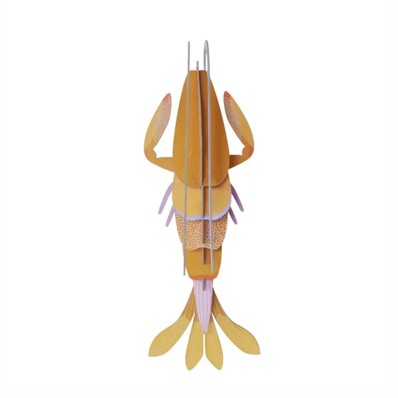 3D Wanddekoration Bernstein Langoustine