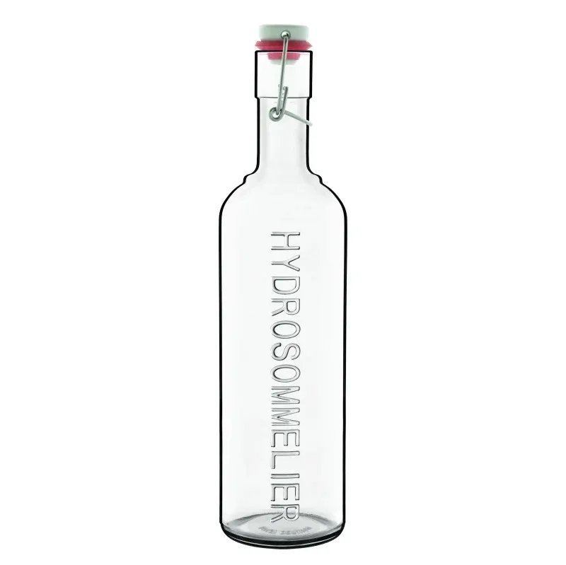 Bottiglia Hydrosommelier con tappo ermetico inox 1 L, collezione Optima - Luigi Bormioli