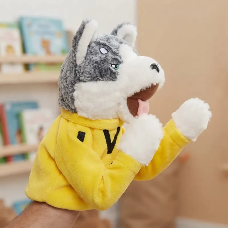 Heavyweight Husky Boxing Plush Hand Puppet