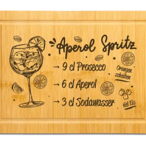 Bild: Bambus Schneidebrett - Aperol Spritz (Rezept).