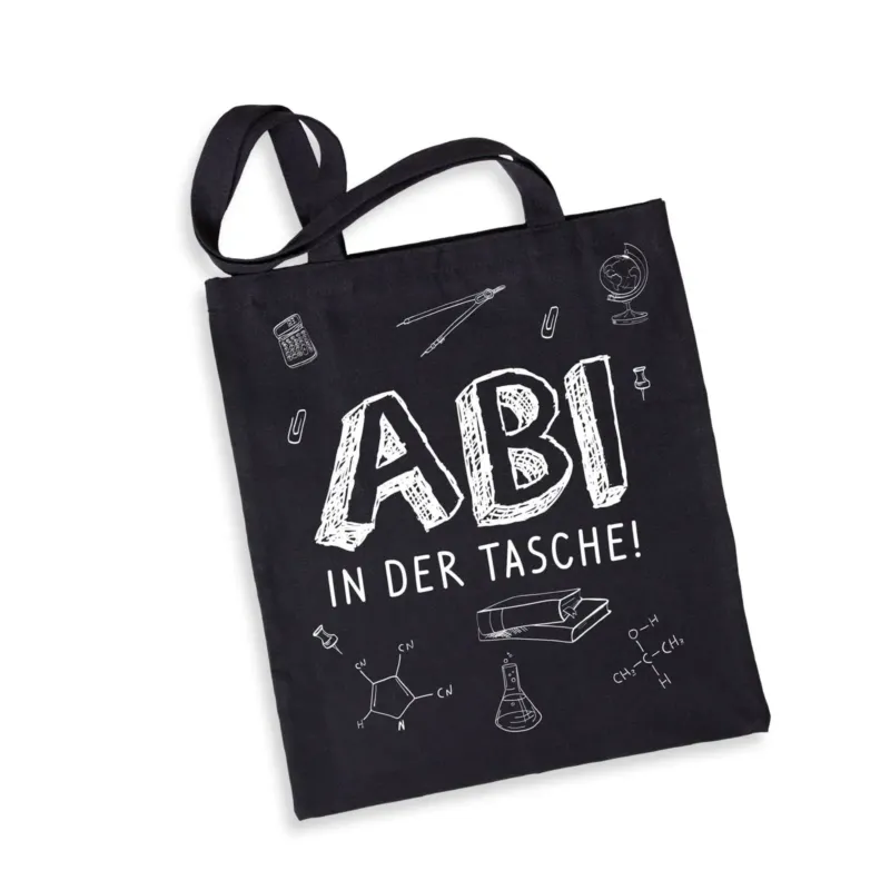 Bild: Baumwolltasche - Abi in der Tasche!.