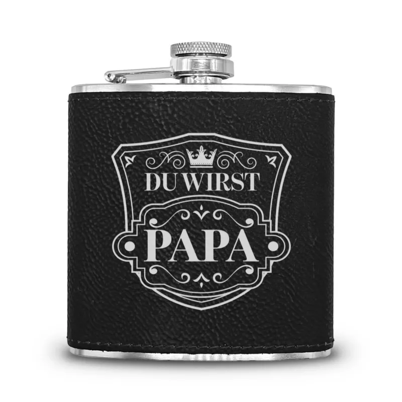 Bild: Flachmann Geschenkset - Du wirst Papa.