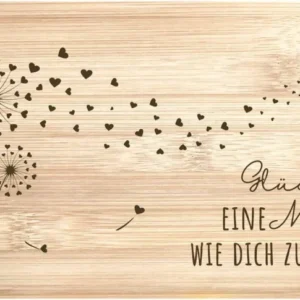 Bild: Frühstücksbrettchen - Glück ist eine Mama wie Dich zu haben.