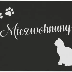 Bild: Fußmatte - Miezwohnung mit Katze.