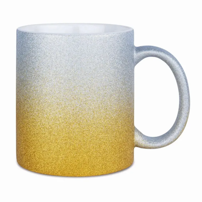 Bild: Glitzertasse - mit Farbverlauf.