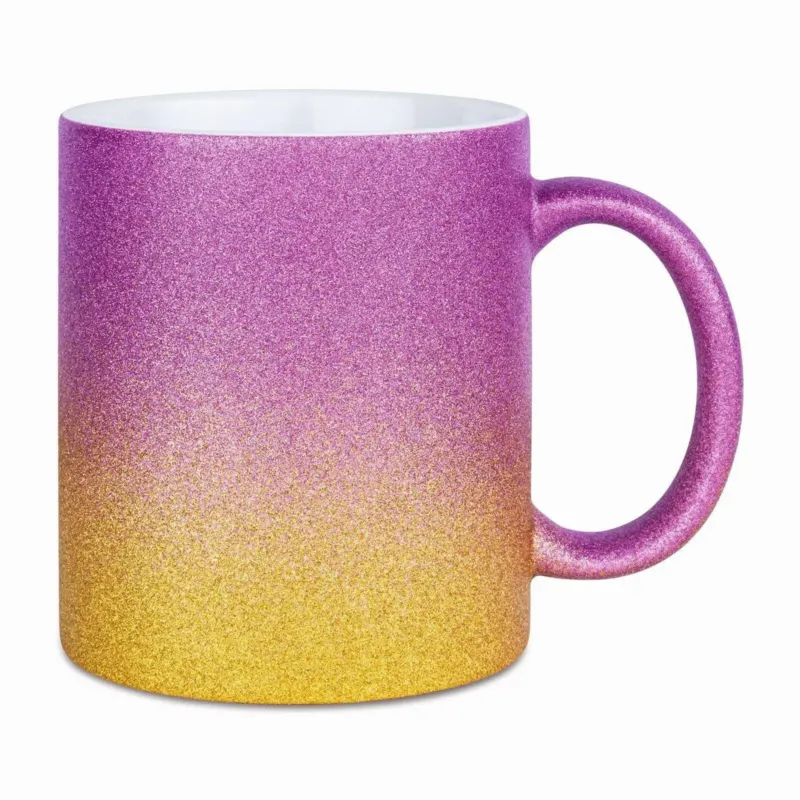 Bild: Glitzertasse - mit Farbverlauf.