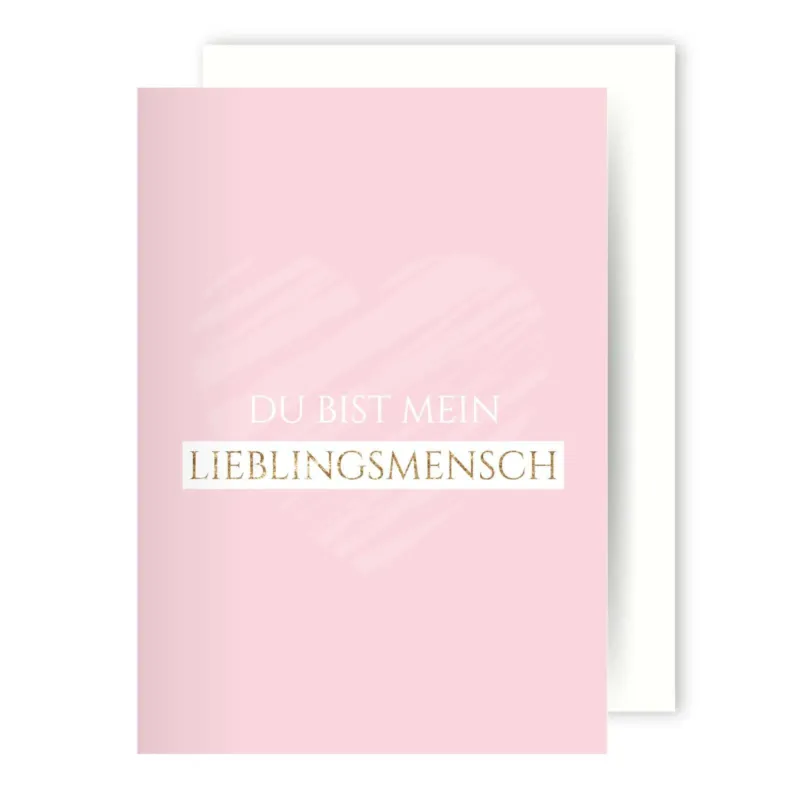 Bild: Grußkarte - Du bist mein Lieblingsmensch.