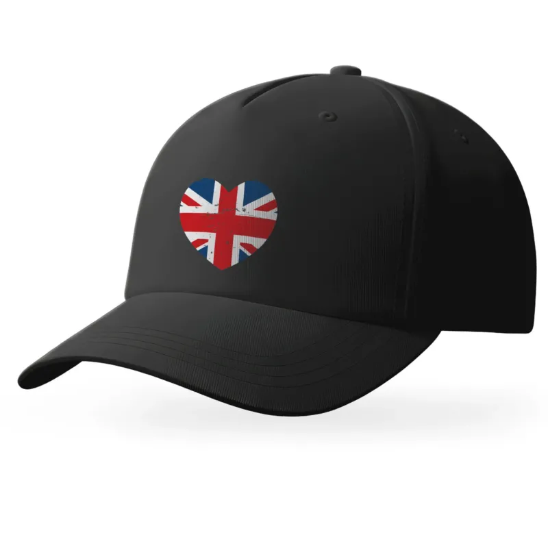 Bild: Kappe - Herz Flagge Groß Britannien.