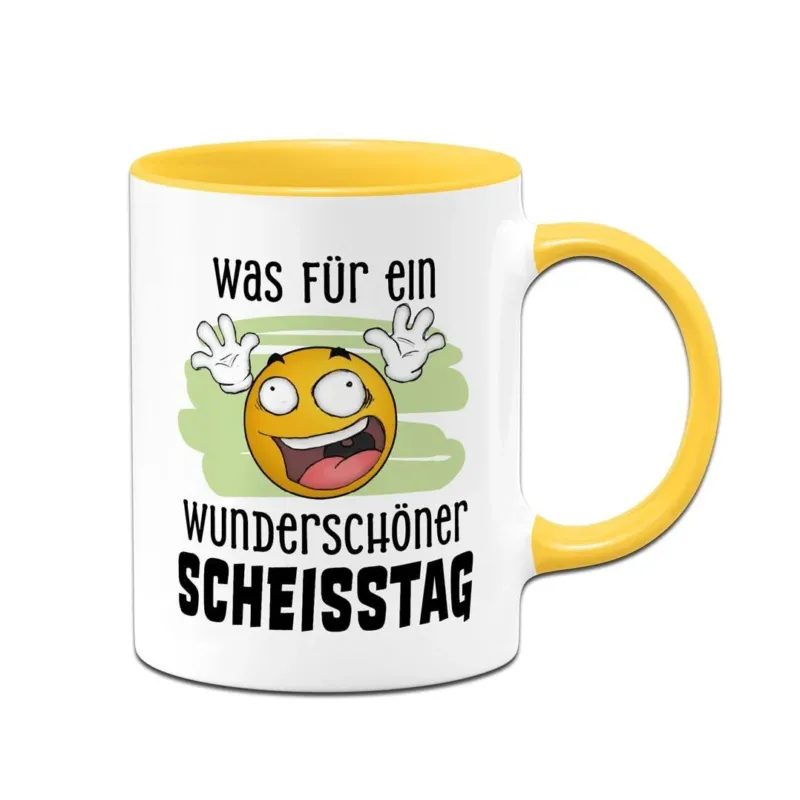 Bild: Tasse - Was für ein wunderschöner Scheißtag - Smiley.