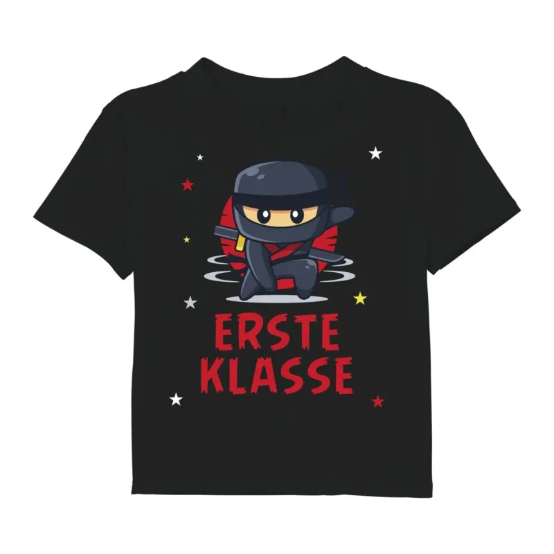 Bild: T-Shirt Kinder - Erste Klasse (Ninja).