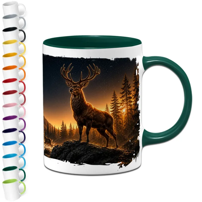 Bild: Tasse - Mystisches Hirsch-Motiv.