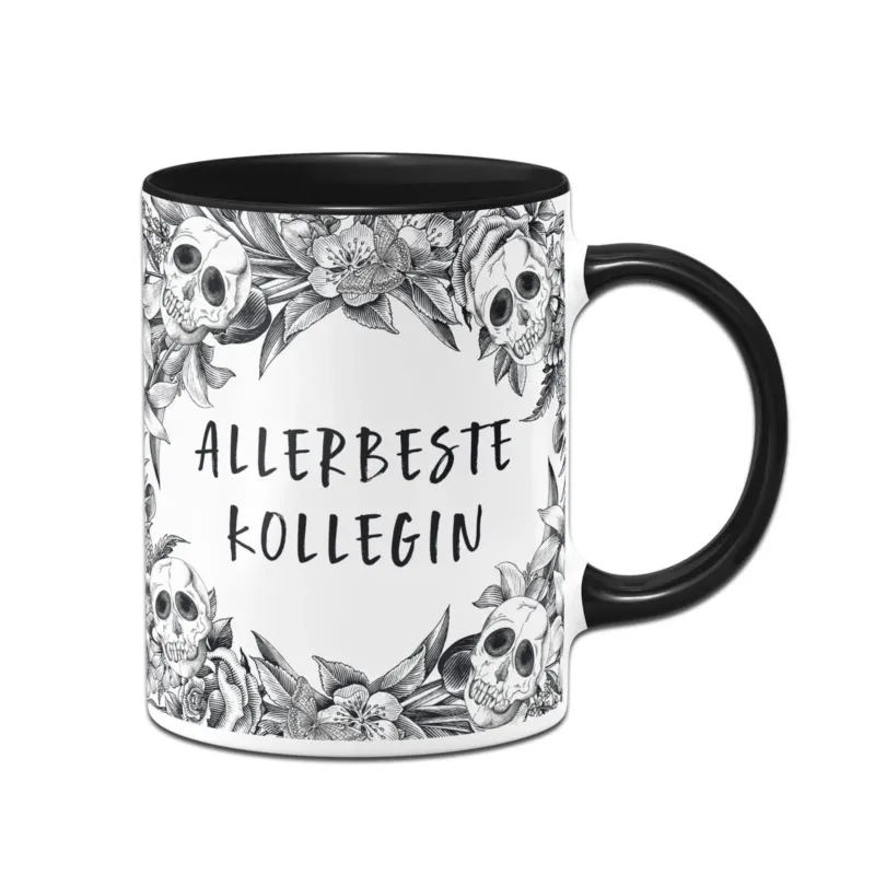 Bild: Tasse - Allerbeste Kollegin - Skull Statement.