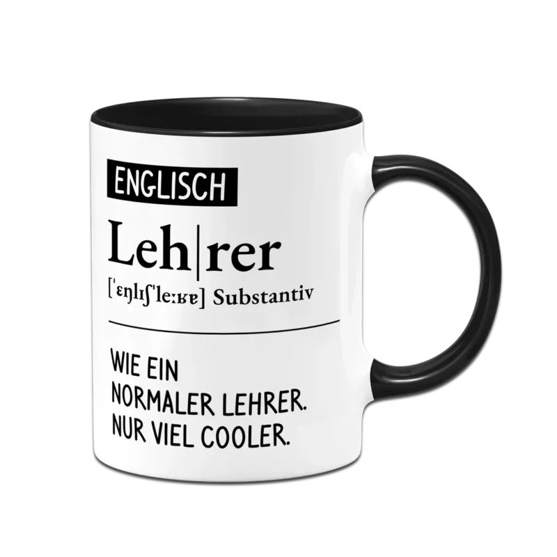 Bild: Tasse - Definition Englisch Lehrer (kurz).