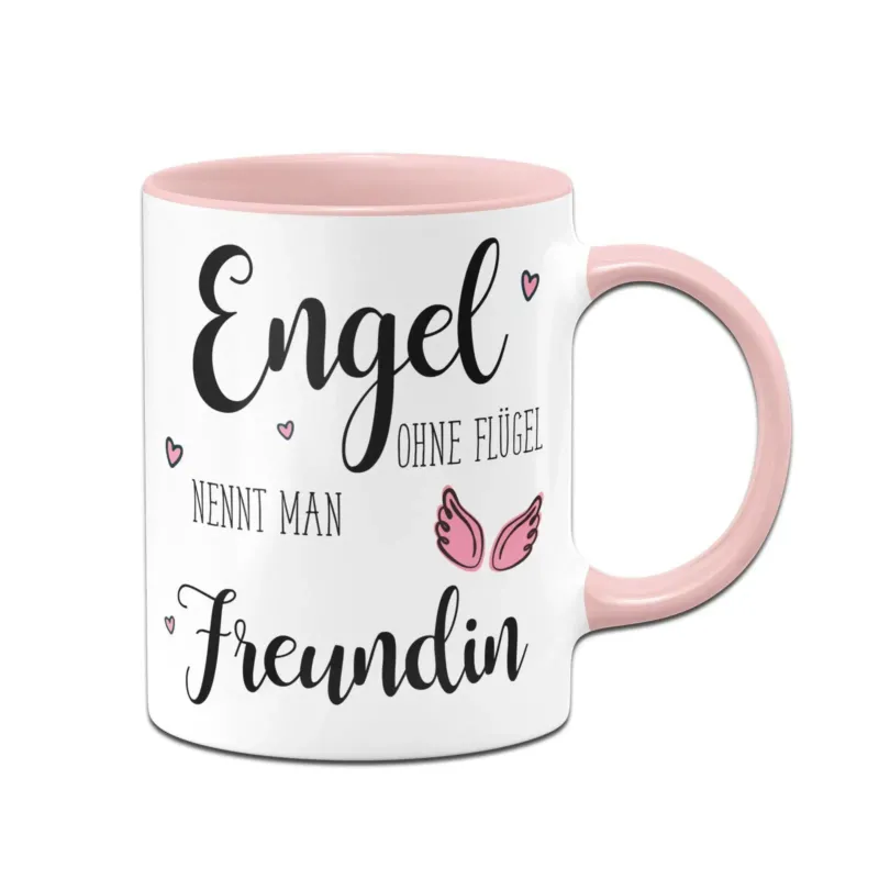 Bild: Tasse - Engel ohne Flügel nennt man Freundin.
