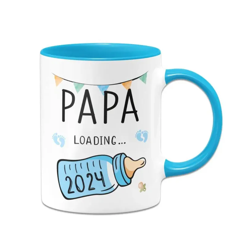 Bild: Tasse - Papa loading mit Babyflasche.