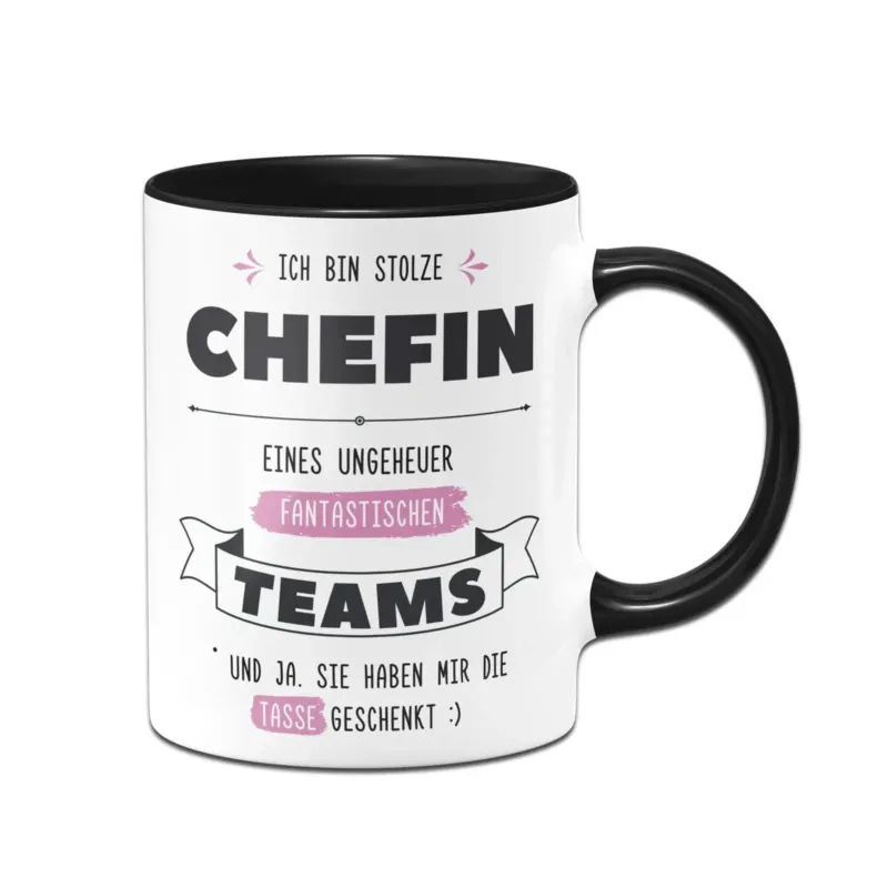 Bild: Tasse - Stolze Chefin eines fantastischen Teams - V2.