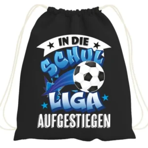 Bild: Turnbeutel - In die Schulliga aufgestiegen (Fußball).