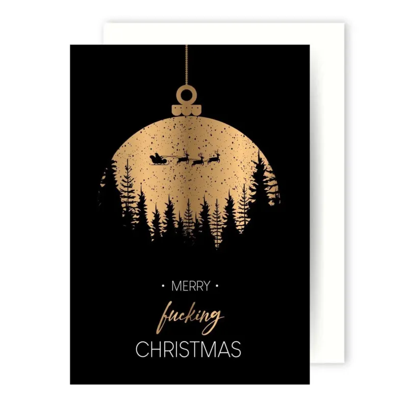 Bild: Weihnachtskarte - Merry fucking Christmas - Limited Edition.