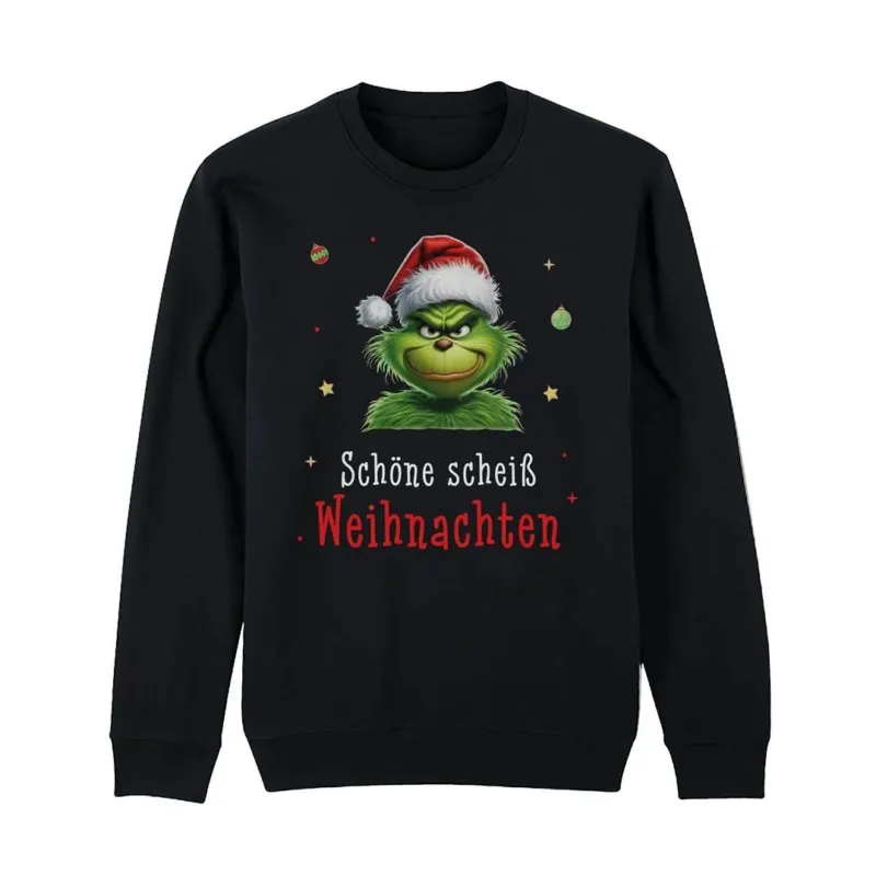 Bild: Weihnachtspullover - Weihnachtsmuffel - Schöne scheiß Weihnachten (CS).