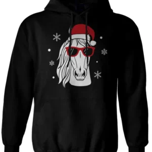 Bild: Hoodie - Cooles Pferd (Weihnachten).