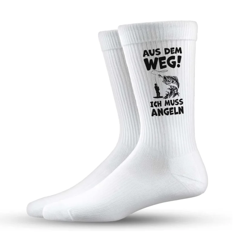 Bild: Socken - Aus dem Weg! Ich muss angeln.