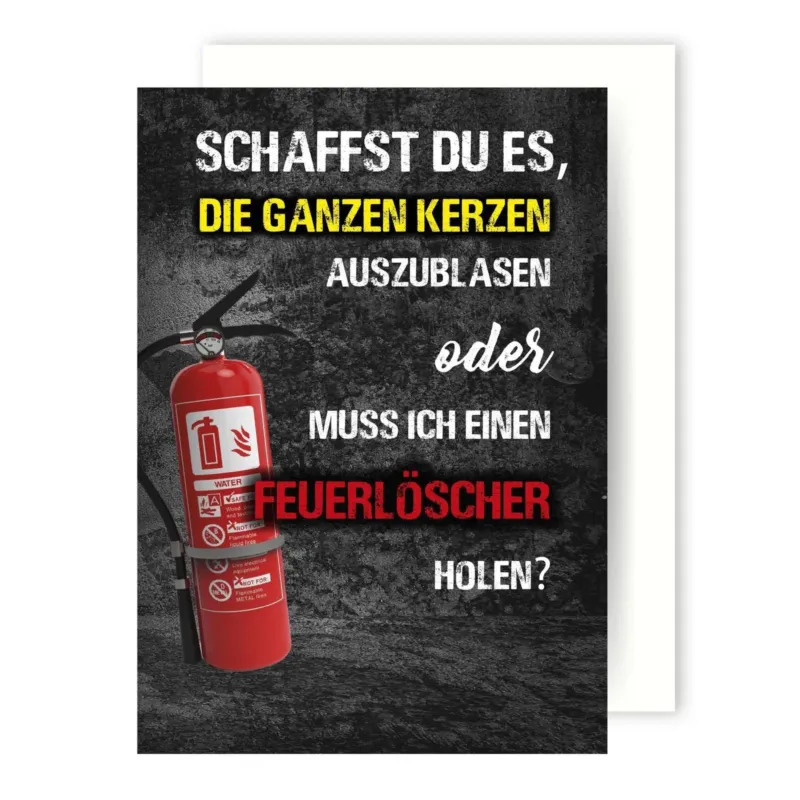 Bild: Geburtstagskarte - Schaffst Du es, die ganzen Kerzen auszublasen.