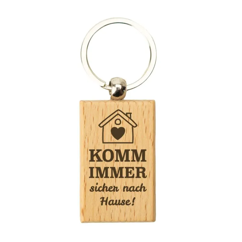 Schlüsselanhänger - Komm immer sicher nach Hause