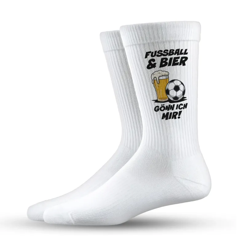 Socken - Fußball & Bier gönn ich mir!